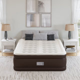 Beautyrest Duet 18" Queen Inflatable Air Mattress, Built-in Tri-Zone Pump, Puncture Resistant Vinyl