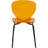 Kavish Dining Chair with Curved Back and Waterfall Edge Seat Powder-Coated Metal Legs-1476174530