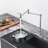 Cedar CASAINC 1.8 GPM Pot Filler Kitchen Faucet with 2 Handle-91290344