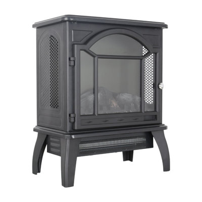 18 Inch 3D  Flame Electric Infrared Quartz Fireplace Stove With Remote Control