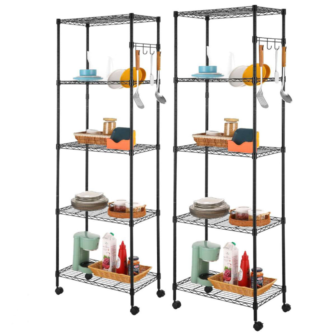 Ainslee 59cm W Powder Coated Steel Shelving Unit