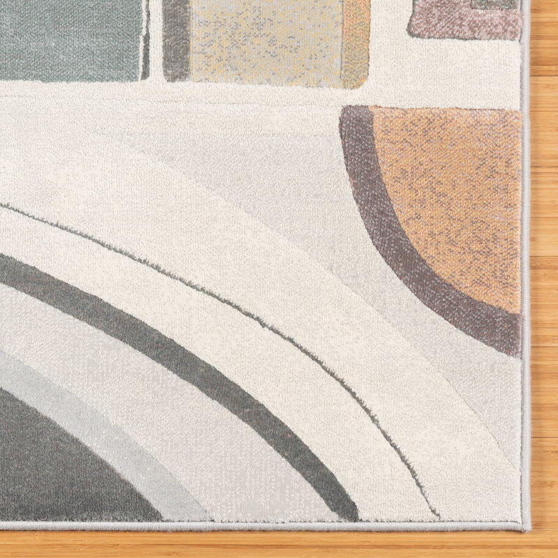 Blayne 8' x 10' Multicolor Geometric Polypropylene Area Rug