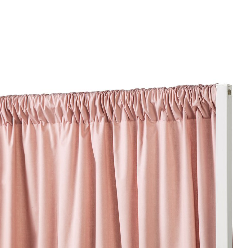Cadre de rideau d'intimité extensible avec rideaux Don't Look at Me Basics de Nourcan, Rosé assombri