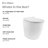 St. Tropez Back-to-Wall Elongated Toilet Bowl-61836542