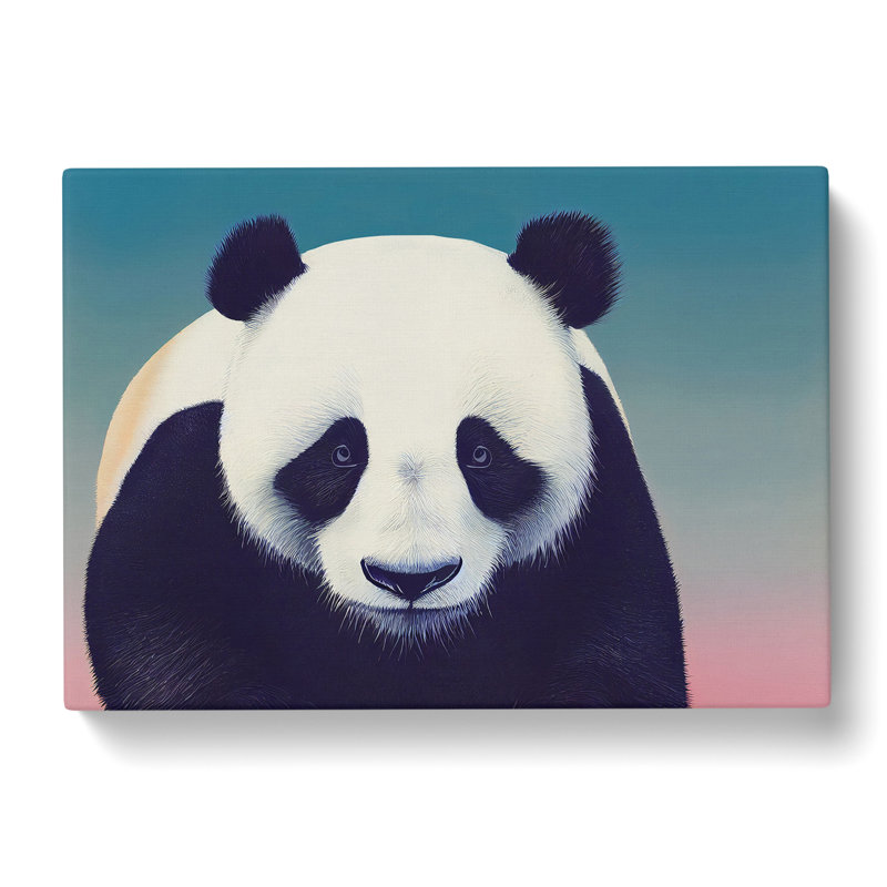 Artsy Panda - Wrapped Canvas, 35cm H x 50cm W x 3cm D