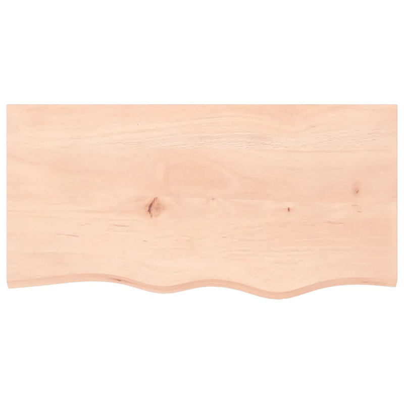 Bois massif traité avec meuble-lavabo vidaXL, Naturel