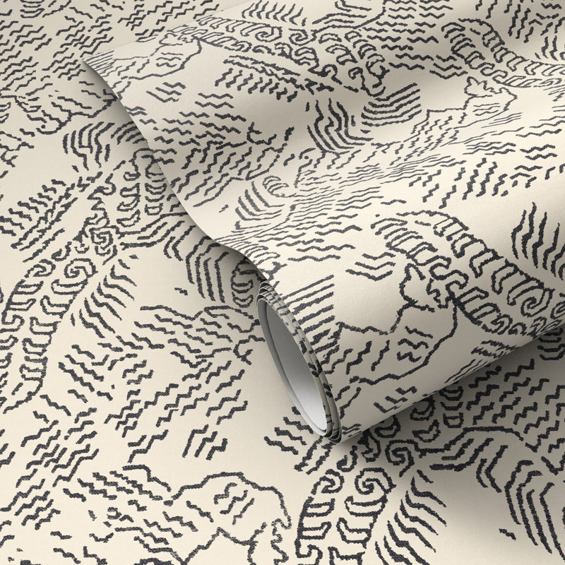 Balkan Wallpaper by FH Art Studio, Balkan Black II, 12"x8"