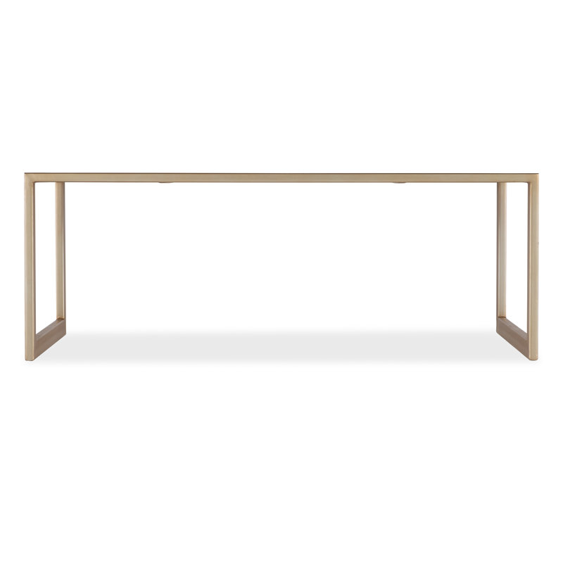 Gold and Glass Transitional Cocktail Table