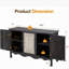 Buffet 3 portes avec rangement Cenza