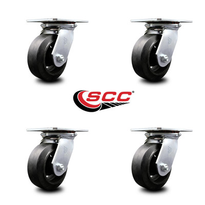 Heavy Duty Rubber on Steel Caster