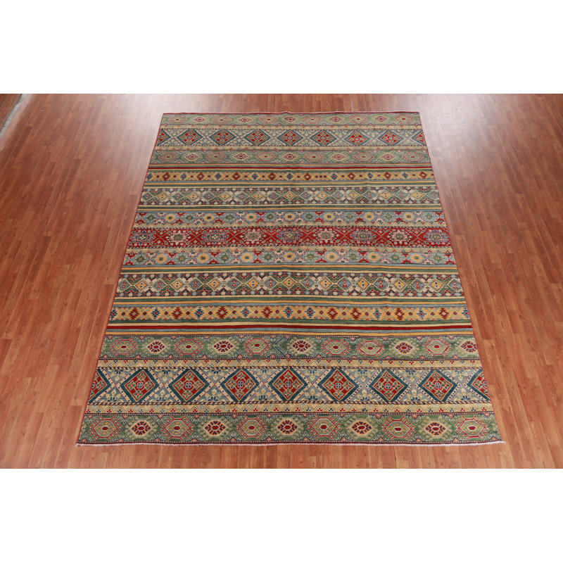 Vegetable Dye Kazak Oriental Area Rug