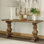 68 " W Solid Wood Top Console Table