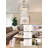 20" Silver Fandelier Ceiling Fan With Light, Chandelier Ceiling Fans With Lights Remote Control, Caged With 6 Speeds For Bedroom, Living Room, Nursery-1728233060