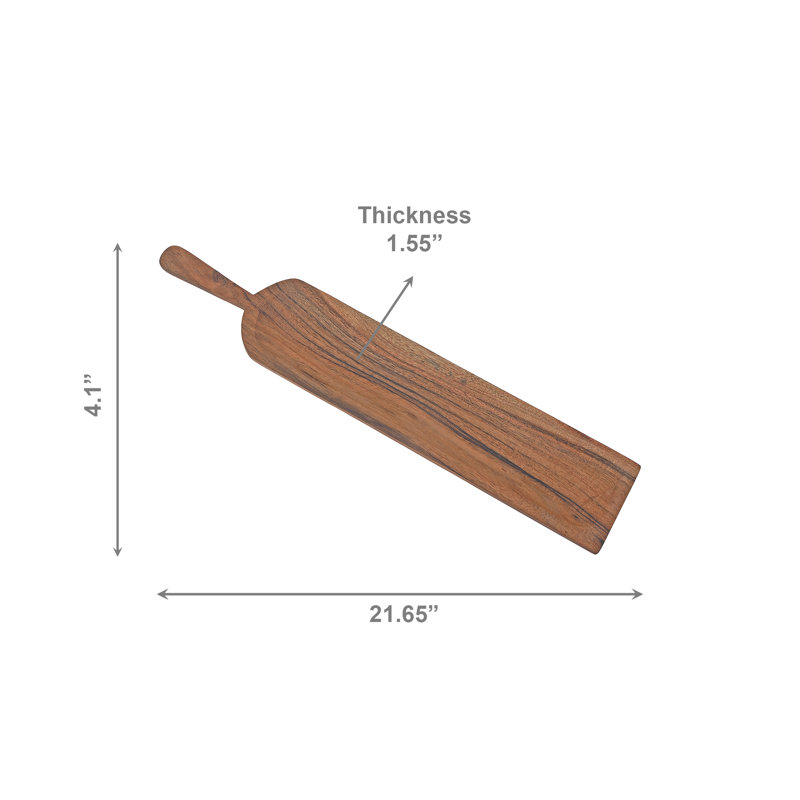Marlee Acacia Oiled Wooden Paddle Serving Board