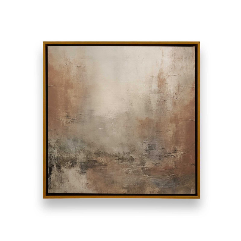 «Russet Mist Déroulant», reproduction sur toile roulée, Cadre flottant, H 24,75 po x l 24,75 po x P 1,75 po, Or poli