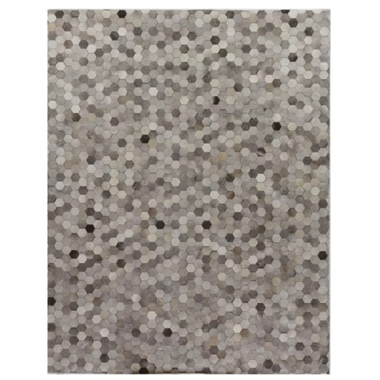 Natural Hide Cowhide Geometric Indoor Rug