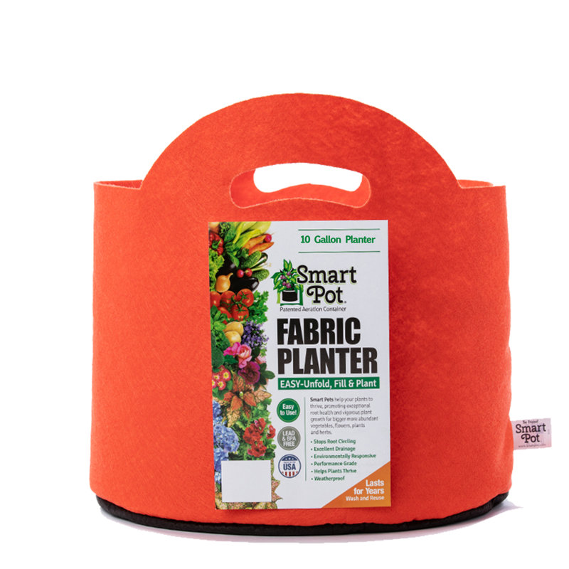 Jardinière en tissu Smart Pot®, 11,5 x 16 x 16, Orange
