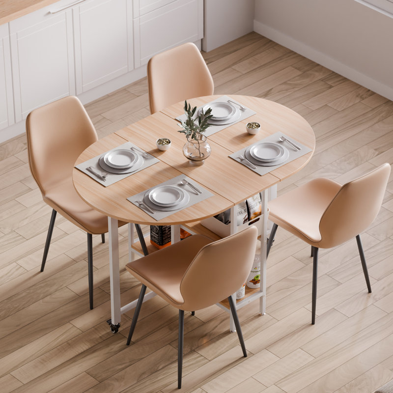 Oval Folding Table, 75cm H x 120cm W x 80cm D
