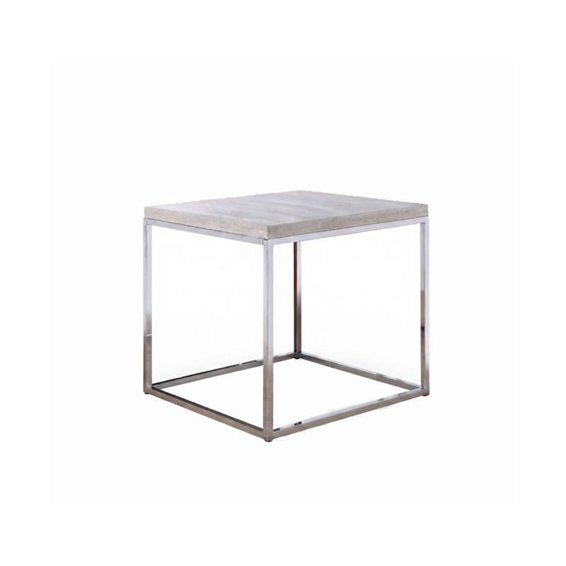 Table de bout l 24,40 po, chrome