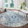 Annette Oriental Area Rug in Blue/Ivory