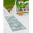 Contemporary Aviesel Area Rug Aqua Color-2050337812
