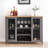 Wine Bar Cabinet With Led Light,Home Coffee Cabinet With Wine And Glass Rack,Kitchen Buffet Sideboard With Storage,Liquor Cabinet For Bar,Dining Room,Kitchen-1362667350