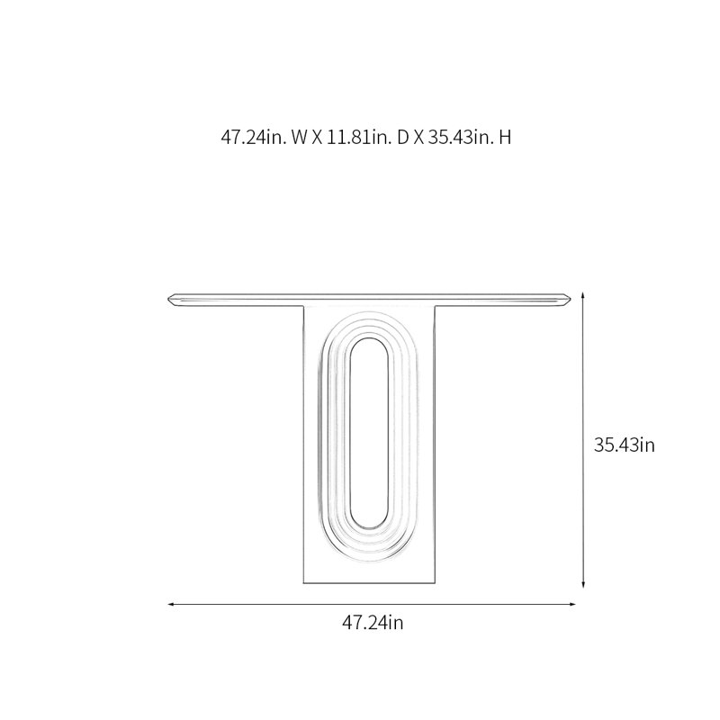 Yanell, 35.43" H x 47.24" W x 11.81" D, White