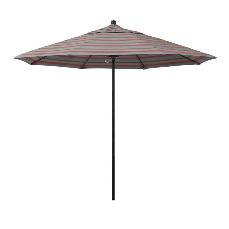 Parasol de marché 9 pi Austan, Sunbrella® rosé Gateway, Bronze, Manivelle