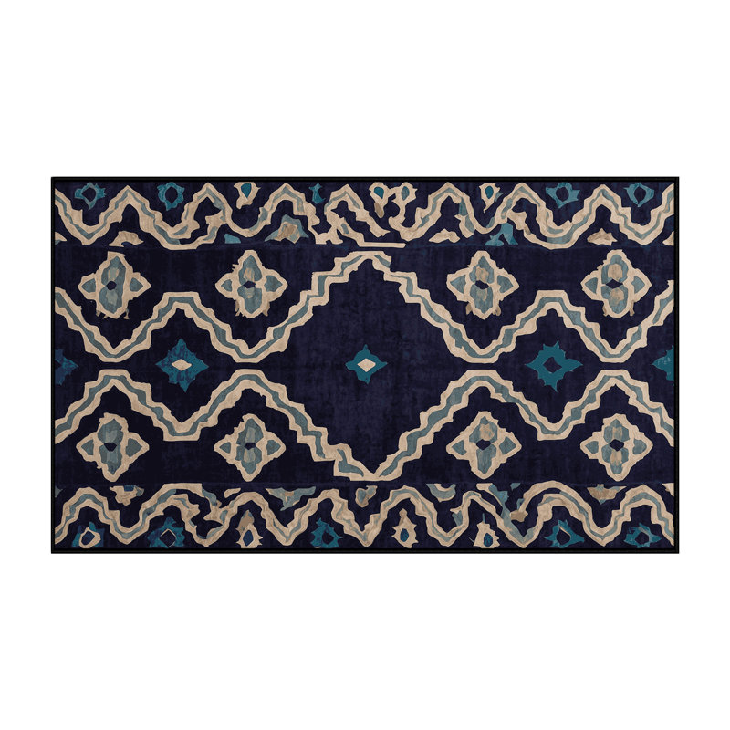 Tapis gris lavable à la machine, Rectangle 5 pi x 7 pi