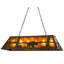 Luminaire suspendu pour table de billard 6 lumières carré/rectangulaire Dreiling
