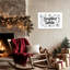 Petit déjeuner avec père Noël, art mural, photos d'hiver, décorations de Noël rétro pour le salon, art mural en toile de pin des fêtes, 24 po x 36 po-1736876647