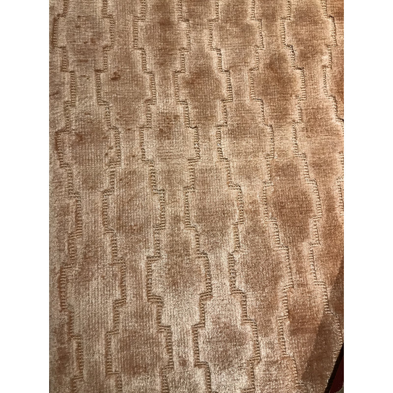 Modern Wool Area Rug in Brown, Rectangle 6'2" x 9'3"