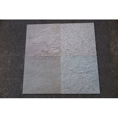 16" x 16" Slate Stone Look Wall & Floor Tile