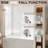 35'' - W x 55'' H Pivot Door Frameless Tempered Glass Tub Door with Easy Clean Coating-92279347