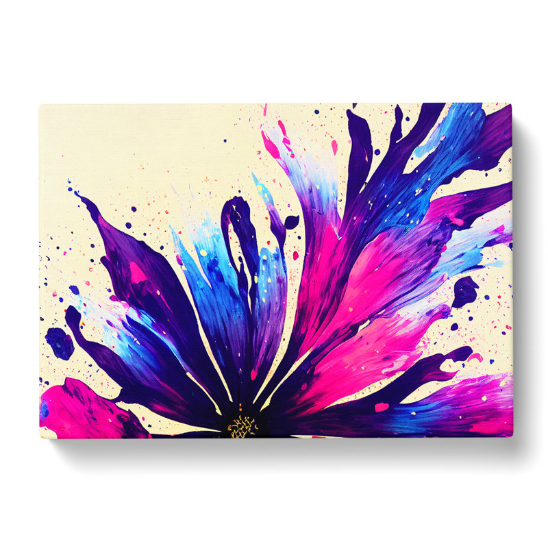 Flower Splash Vol.8 Abstract - Wrapped Canvas, 50cm H x 76cm W x 3cm D
