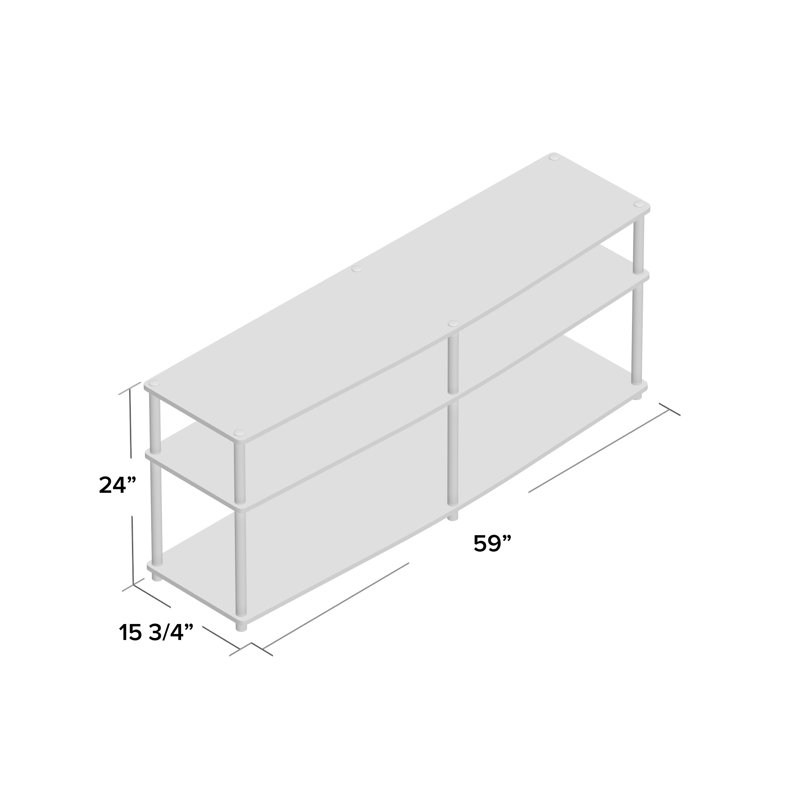 Edwin TV Stand for TVs up to 65", White