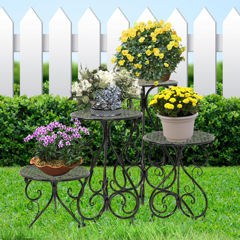 Support pour plante en métal, support pour pot de fleurs robuste