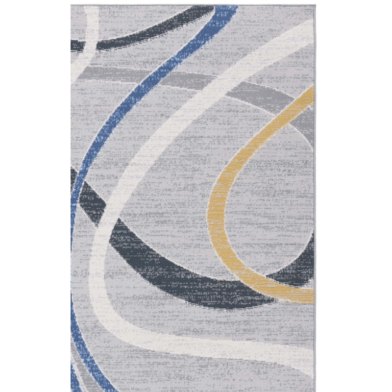 Hanen Performance Abstract Rug, Square 6'7"