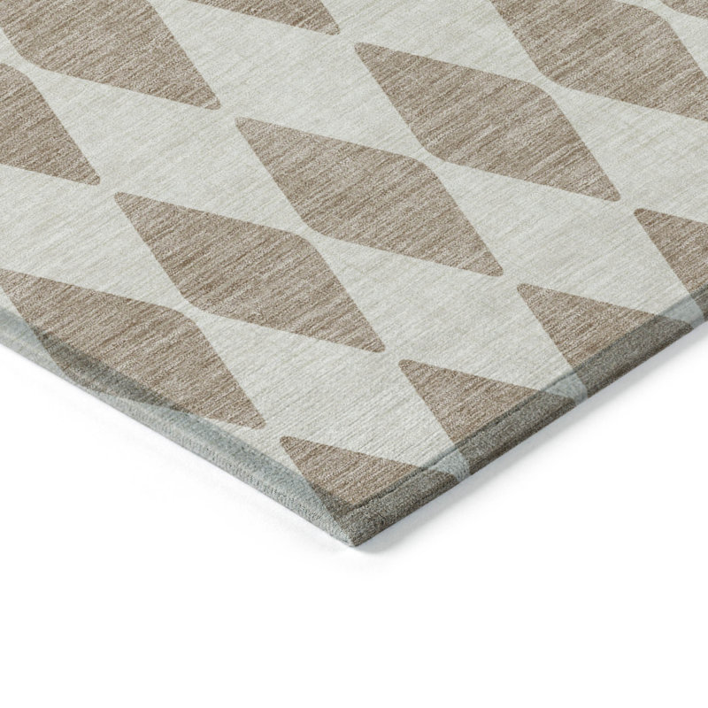 Tapis rond 8 po taupe