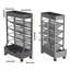 71cm H x 42cm W Book Cart-124587589