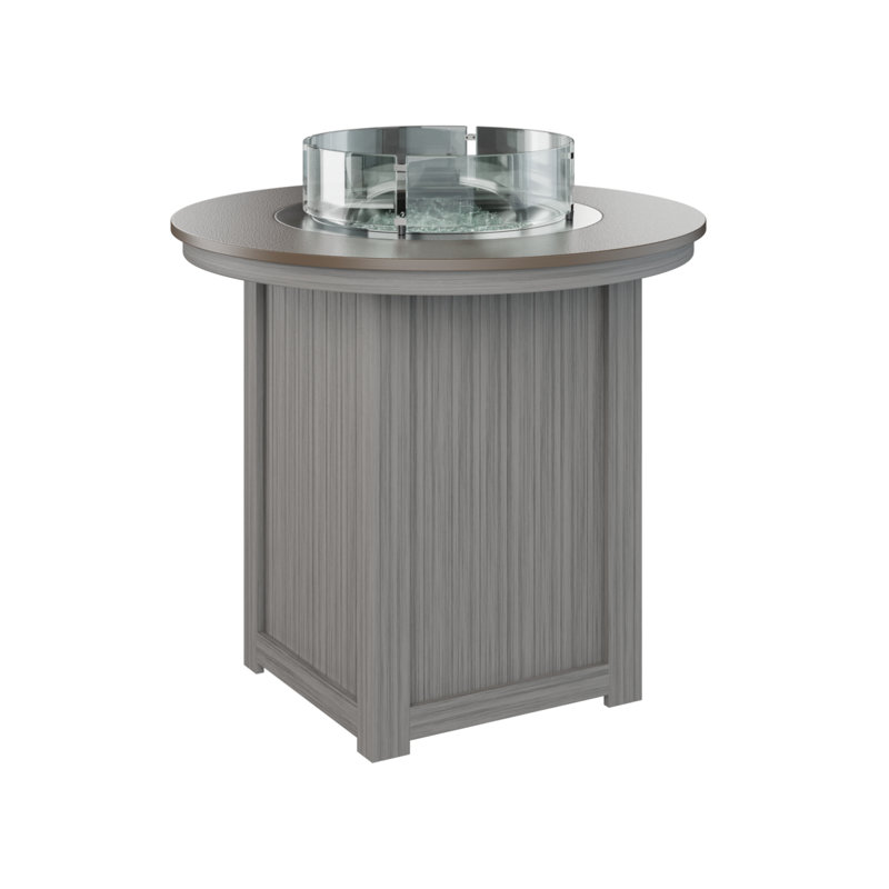 Foyer de table avec barre ronde 44 po Berlin Gardens Donoma, 39" H x 44" W x 44" D