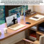 Bureau simple en bois massif avec armoire de rangement Simple L-930786368