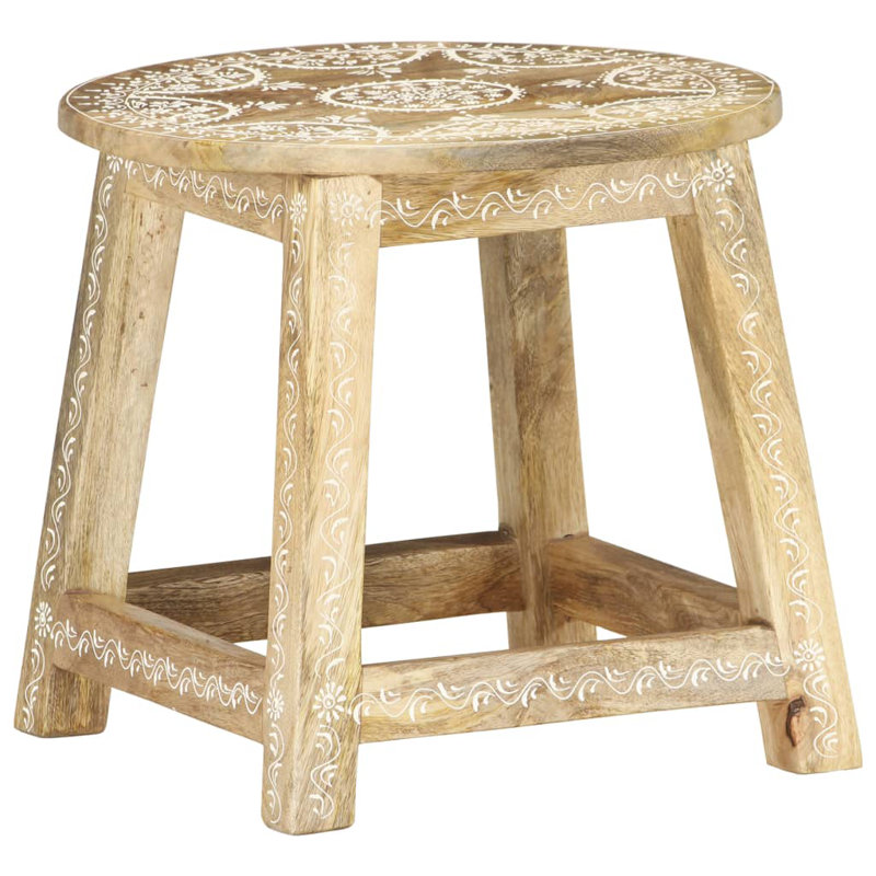 New Ashford Solid Wood Accent Stool
