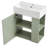 21.6" Floating Bathroom Vanity with Ceramic Basin-133178328