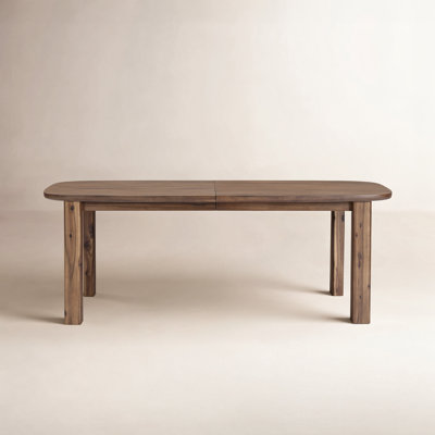 Kary 65-89" Solid Wood Extendable Dining Table