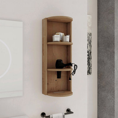 12" Bathroom Wall-Mounted Storage Rack, Float Mounting Design,(Kd-Packing)