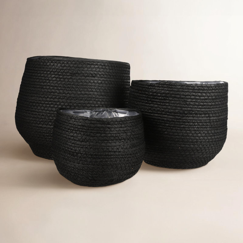 Joss & Main Decorative Basket, Black
