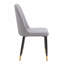 Chaises de salle à manger rembourrées modernes avec coussins épais et structure robuste, ensemble de 2