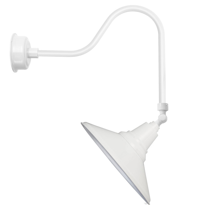 Luminaire de grange d’extérieur à del calla, Blanc, 30.23" H x 18" W x 34" D