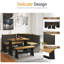 Ensemble de coin-repas en bois massif 3 pièces Modern Modern-910372899